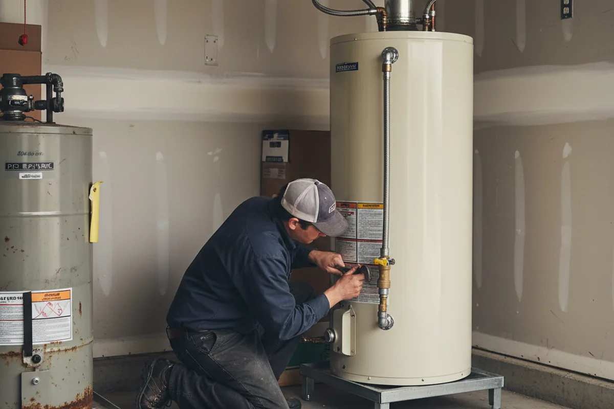 Water heater and shutoff valve replacement in Oklaunion